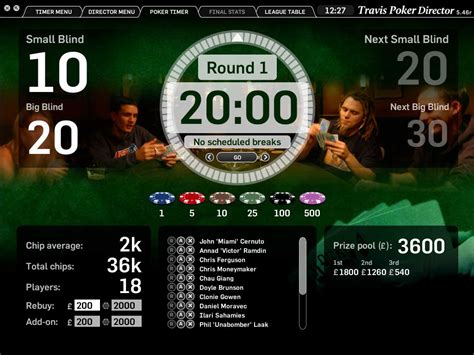 poker tournament timer online.